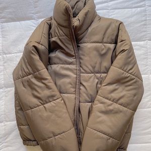 Shein Brown Puffer Jacket